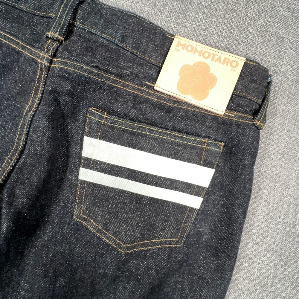 Momotaro Classic Selvedge Jeans Mens 36 (Fits 35x28) Raw Dark Indigo Japan Made